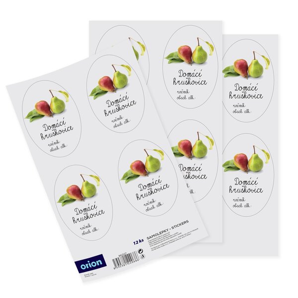 Samolepky na láhve Domácí hruškovice