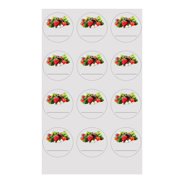 Samolepky na dózy zelenina