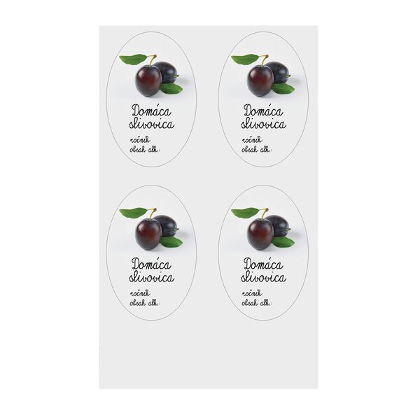 Samolepky na láhve Domáca slivovica