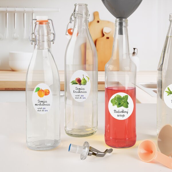 Samolepky na láhve Domáca marhuľovica