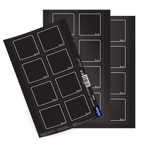 Samolepky na kořenky BLACK