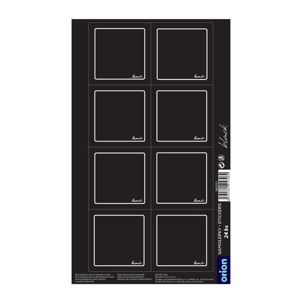 Samolepky na kořenky BLACK