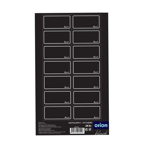 Samolepky na kořenky BLACK
