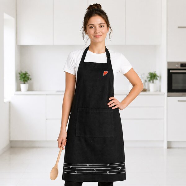 Kuchyňská zástěra SRDÍČKA