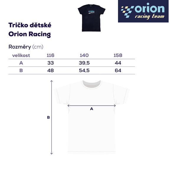 Tričko dětské Orion RACING vel. 116