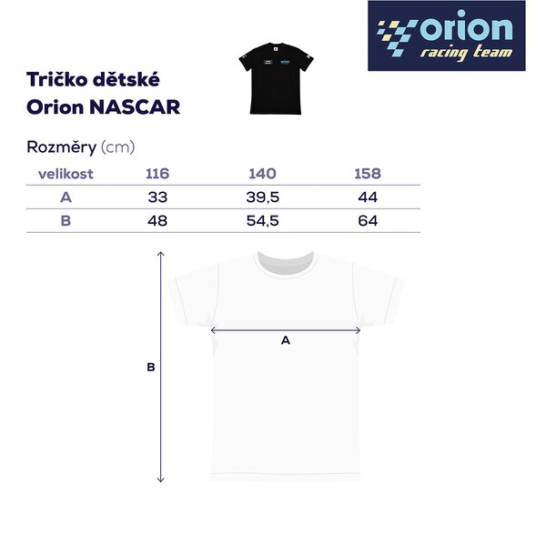 Tričko dětské Orion NASCAR vel. 140