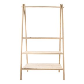 Dřevěný stojan se 3 policemi 92x50x164 cm