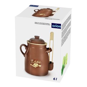 Nakládací hrnec s kleštěmi zelák 6 l