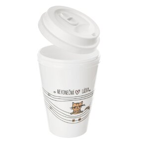 Termohrnek NEKONEČNÁ LÁSKA kočka 0,35 l