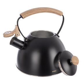 Čajník s píšťalou BLACK 2,5 l