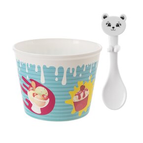 Pohár se lžičkou 0,3 l 4 ks 