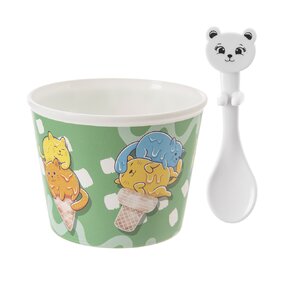 Pohár se lžičkou 0,3 l 4 ks 