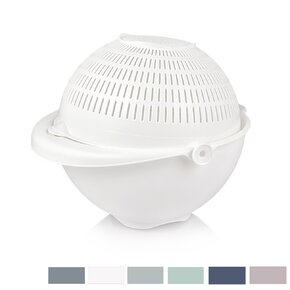 Cedník s mísou otočný pr. 25 cm