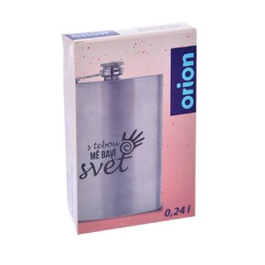 Kapesní láhev S TEBOU MĚ BAVÍ SVĚT 0,24 l