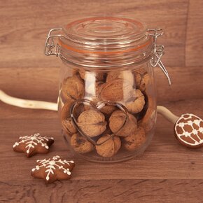 Dóza s klipovým uzávěrem Bela 0,75 l srdce