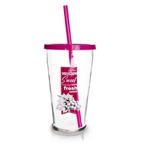 Pohár s brčkem 0,45 l