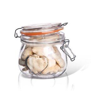 Dóza s klipovým uzávěrem Bela 0,5 l srdce