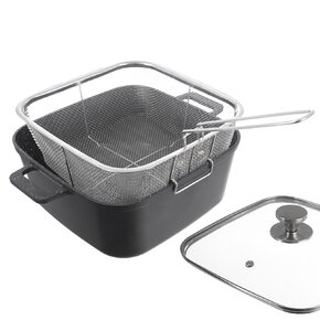 Pekáč GRANDE s víkem 32,5x24,5x16,5 cm oboustranný + frit. košík