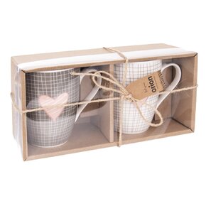 Hrnek  Pink SRDCE 0,35 l 2 ks