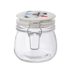 Dóza s klipovým uzávěrem SNĚHULÁK 0,5 l