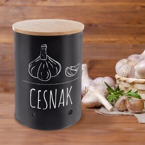 Dóza pr. 11 cm Cesnak BLACK