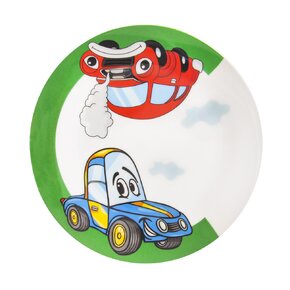 Mělký dětský talíř AUTO pr. 21 cm