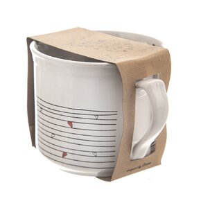 Dárkový hrnek vařák se sáčkem SRDÍČKA 0,5 l