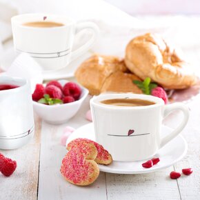 Hrnek SRDÍČKA linky 0,23 l 2 ks