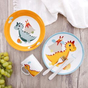 Mělký dětský talíř DINO pr. 21 cm