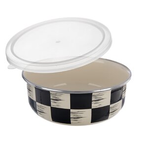 Miska ŠACHOVNICE Lem s víkem pr. 17 cm