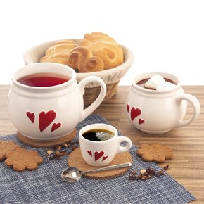 Hrnek krajáč SRDÍČKA 0,45 l