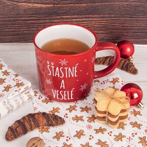 Hrnek VLOČKA Šťastné a veselé 0,51 l