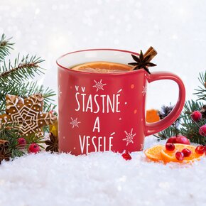 Hrnek VLOČKA Šťastné a veselé 0,51 l