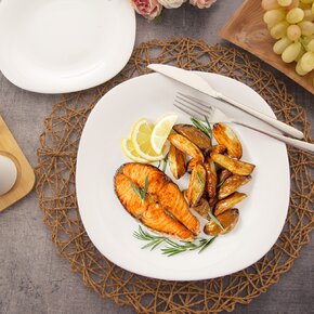 Jídelní sada LUNA black and white 18 dílů