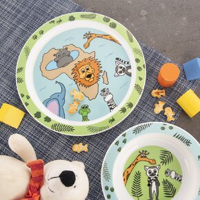 Mělký dětský talíř safari pr. 21,5 cm