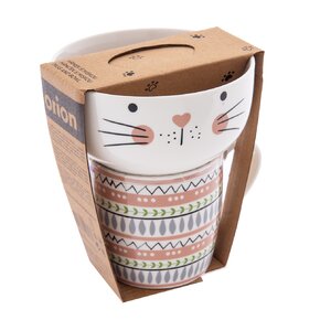 Hrnek s miskou kočka 0,35 l 