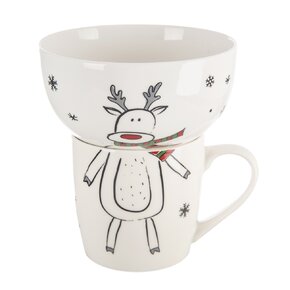 Hrnek s miskou sob 0,35 l