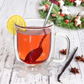 Dvoustěnný hrnek DOUBLE vločka 0,38 l