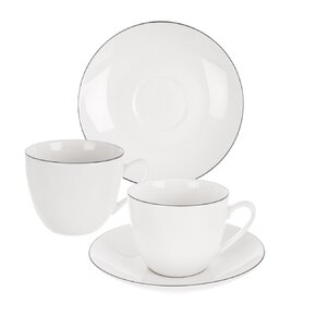 Hrnek s podšálkem Decora cappuccino 0,21 l 2 ks