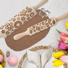 Váleček na těsto Velikonoce 16 cm