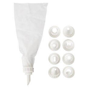 Cukrářský sáček 26 cm s 9 špičkami, sada