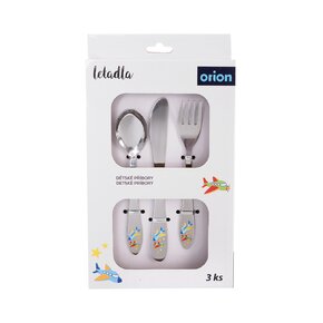 Jídelní dětský příbory letadla 3 díly