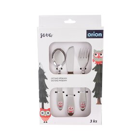 Jídelní dětský příbor SOVA 3 díly
