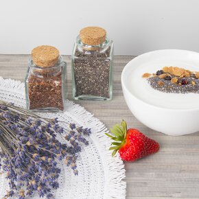 Láhev s korkem 0,08 l