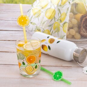 Nápojové brčko opakované použití LIMEPOP 6 ks
