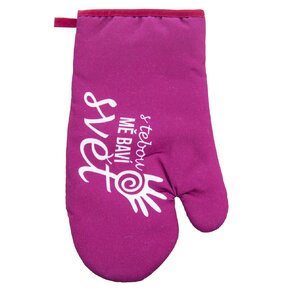 Kuchyňská chňapka S TEBOU MĚ BAVÍ SVĚT