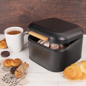 Chlebovka 21,5x20x14 cm BLACK