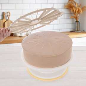 Šablona na označení řezů dortu oboustranná 10/12