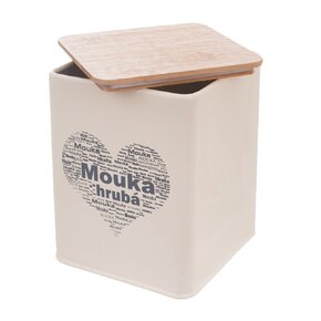 Dóza Mouka hrubá SRDCE 11,5x11,5x14 cm