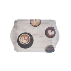 Servírovací tác káva 21,5x14,5 cm